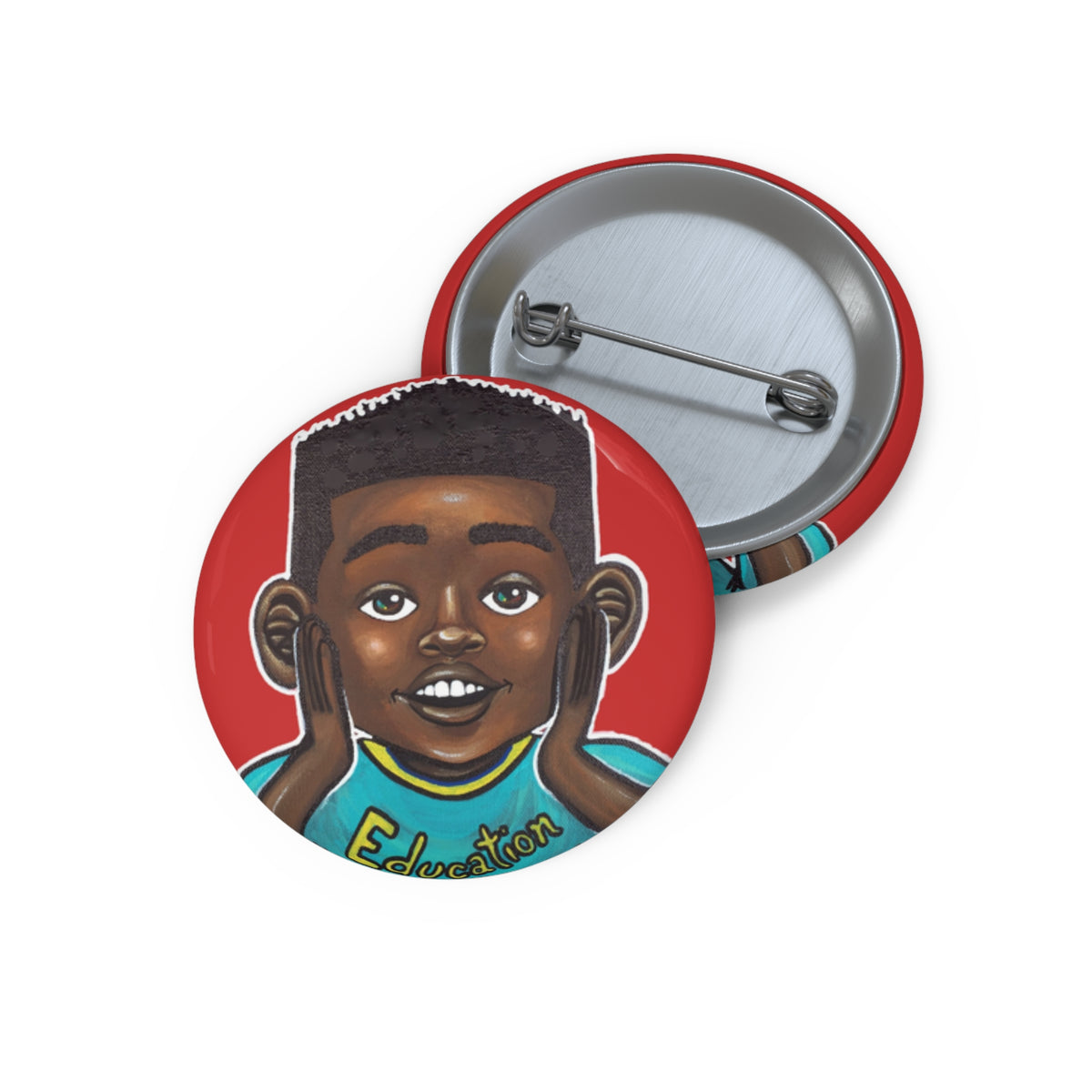 Four Kings I pin button by Fearlessly Hue®, Dana Todd Pope's art.