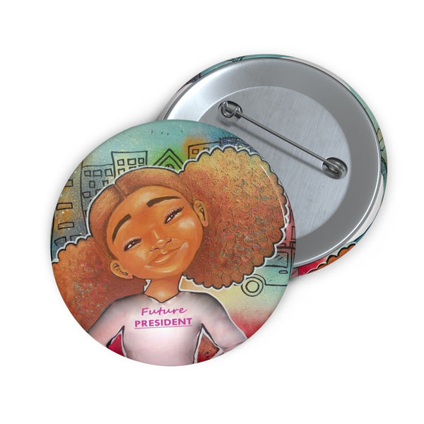 Future President Pin Button