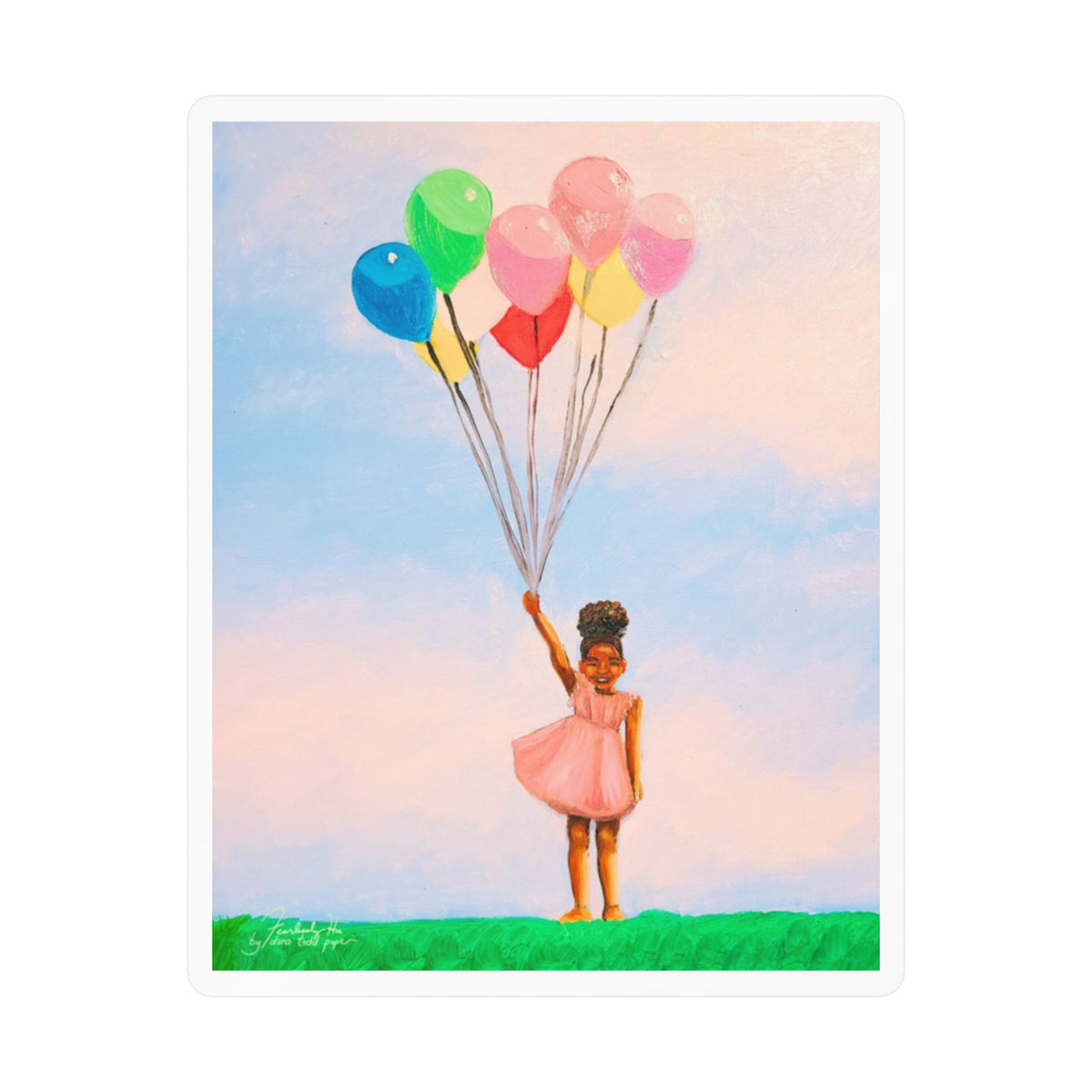 Splendor of the Skies I sticker by Fearlessly Hue®, Dana Todd Pope's art.