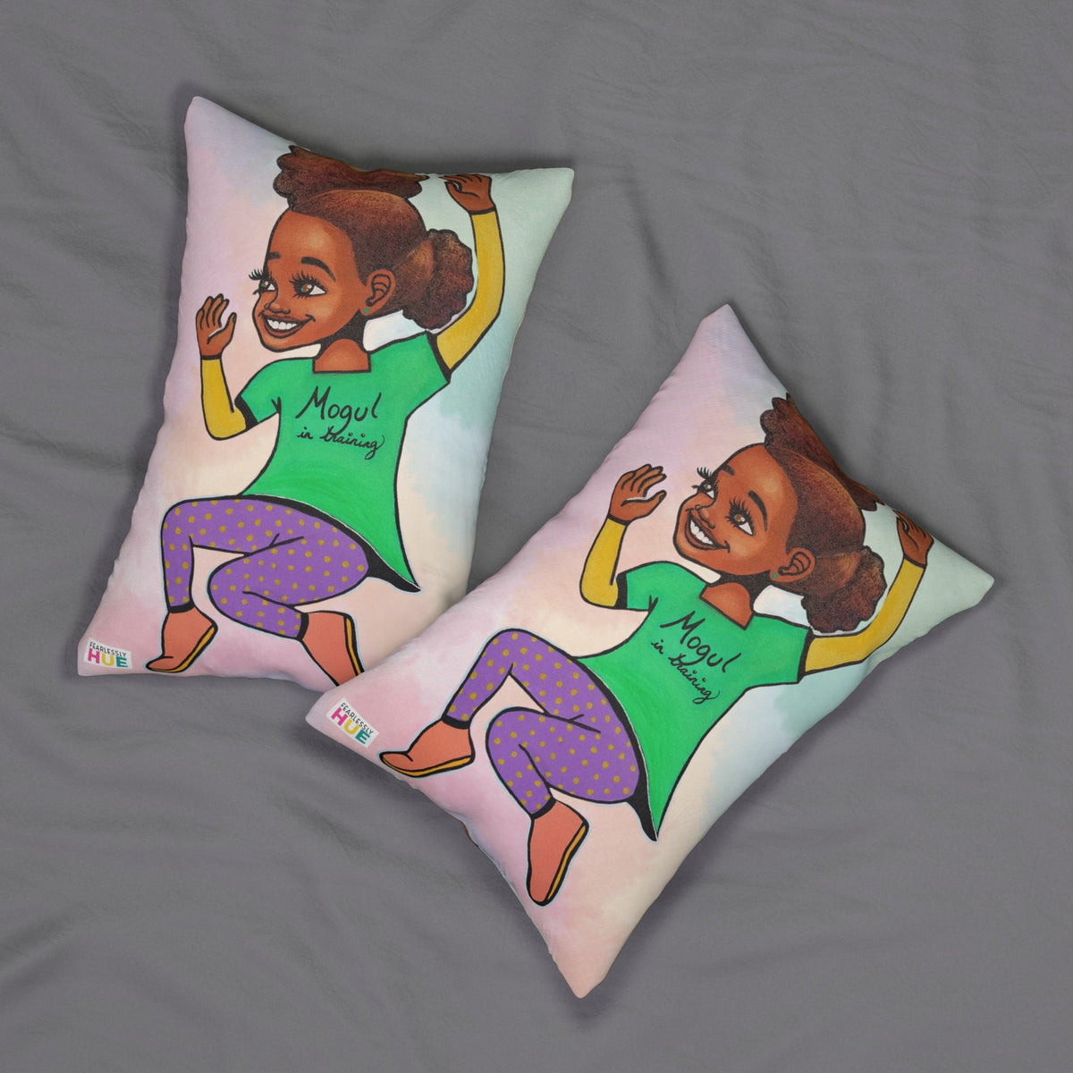 Two Jump Around pillows.