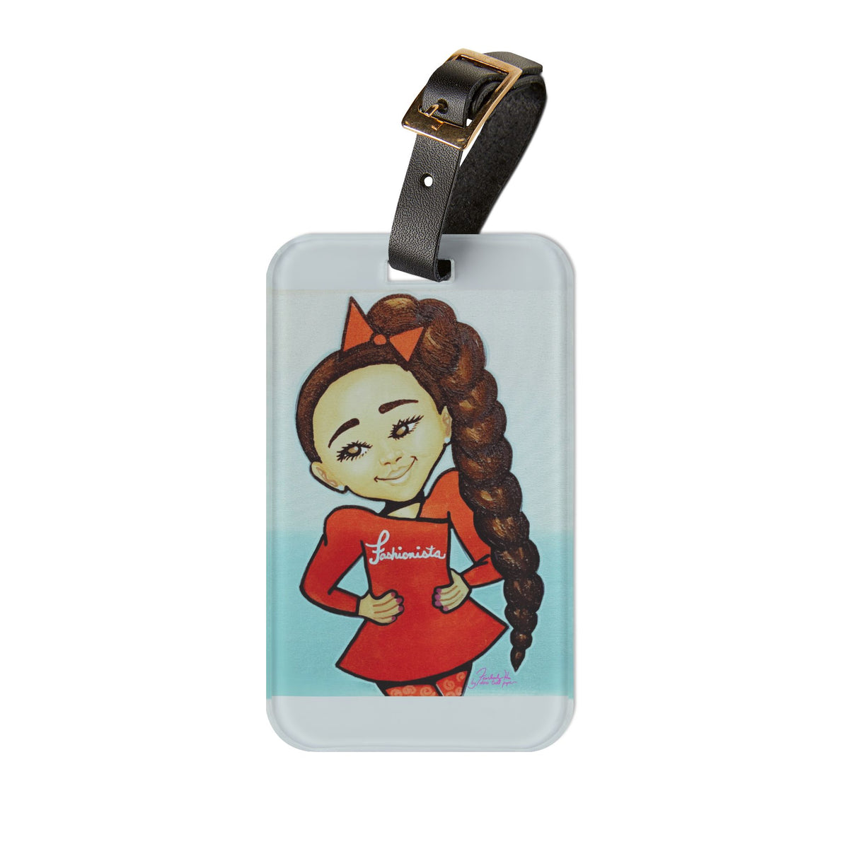 "Fashionista Too" Luggage Tag