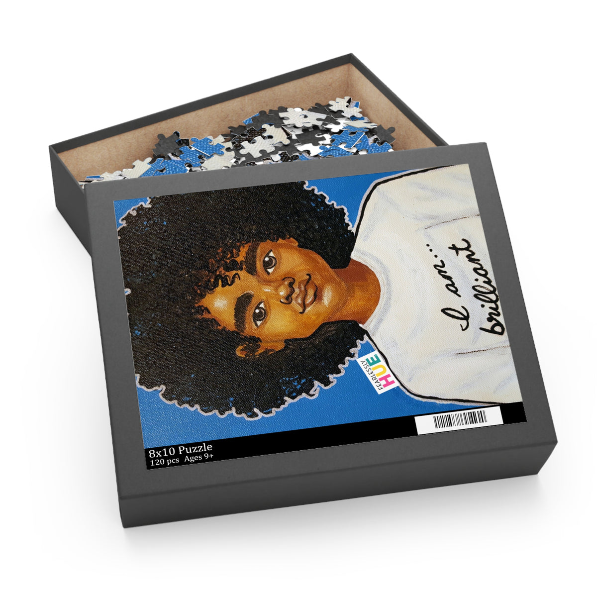 I am Brilliant 120-piece puzzle in its gift box.