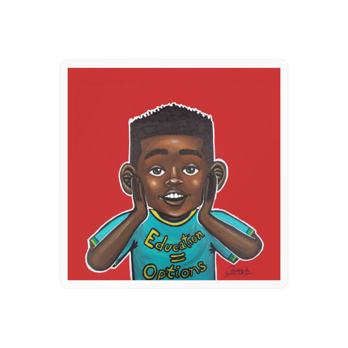 Four Kings I sticker by Fearlessly Hue®, Dana Todd Pope's art.