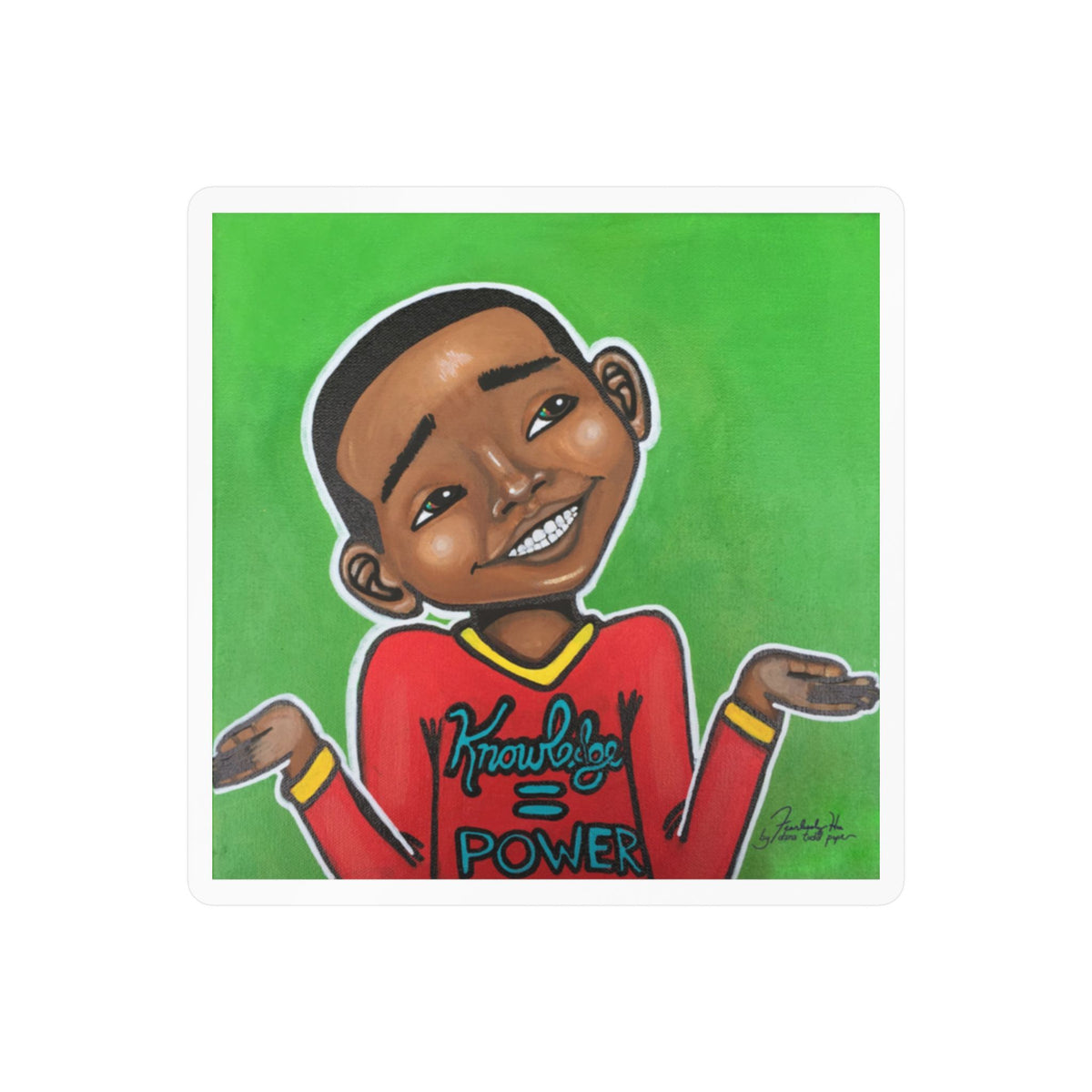 Four Kings III sticker by Fearlessly Hue®, Dana Todd Pope's art.