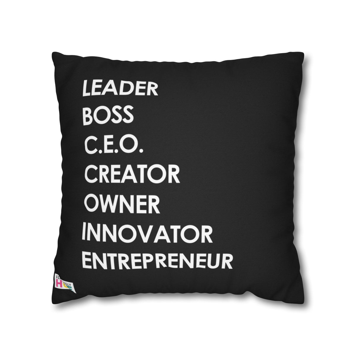 "LBC Word Black" Pillow Case