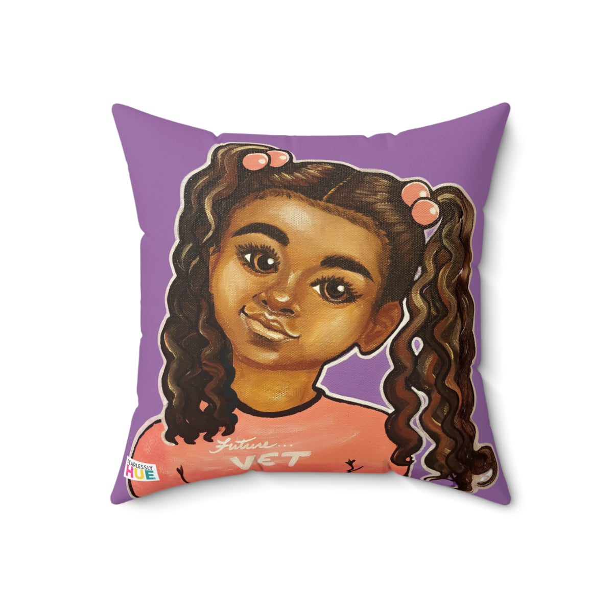 Lil Vet II pillow, front.