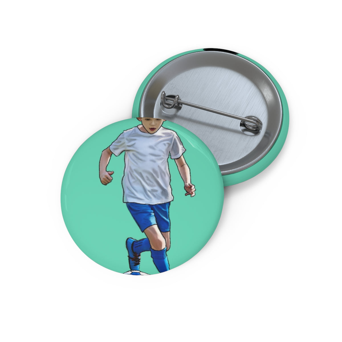 Bend It pin button by Fearlessly Hue®, Dana Todd Pope's art.