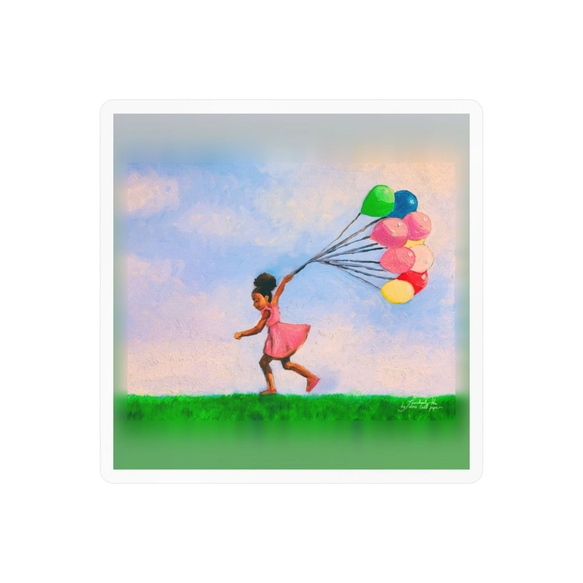 Splendor of the Skies II sticker by Fearlessly Hue®, Dana Todd Pope's art.