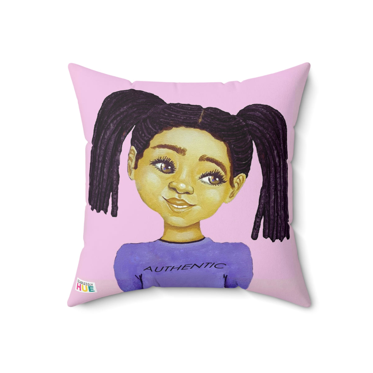 Authentic pillow, front.