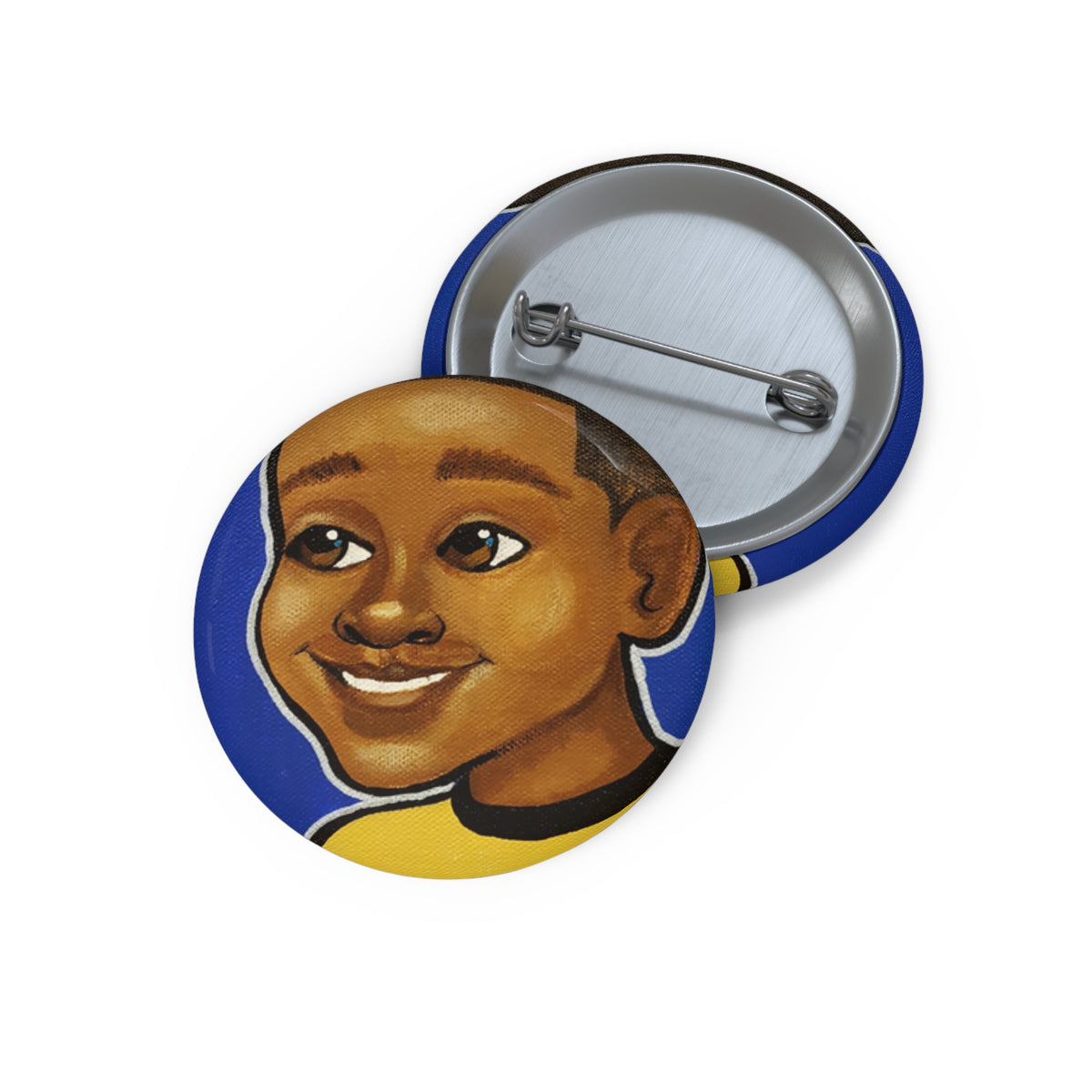 Ed = Op Boy II pin button by Fearlessly Hue®, Dana Todd Pope's art.