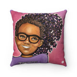 "Innovator (Glasses)" 18"x18" Square Pillow