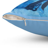 "40BLUE" 18"x18" Premium Square Pillow