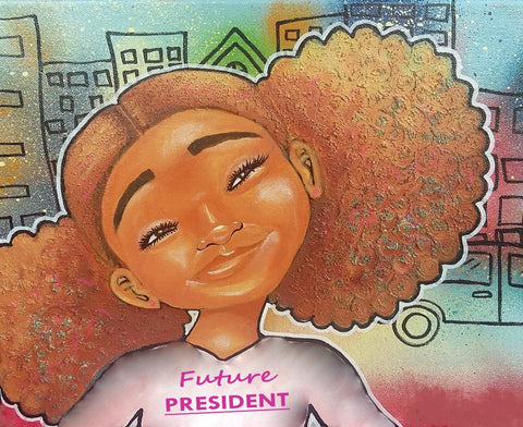 "Future President" Print on Paper - Fearlessly Hue by Dana Todd Pope