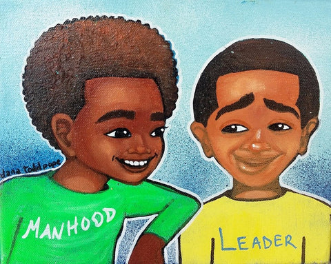 "Manhood and Leadership" Print on Paper - Fearlessly Hue by Dana Todd Pope