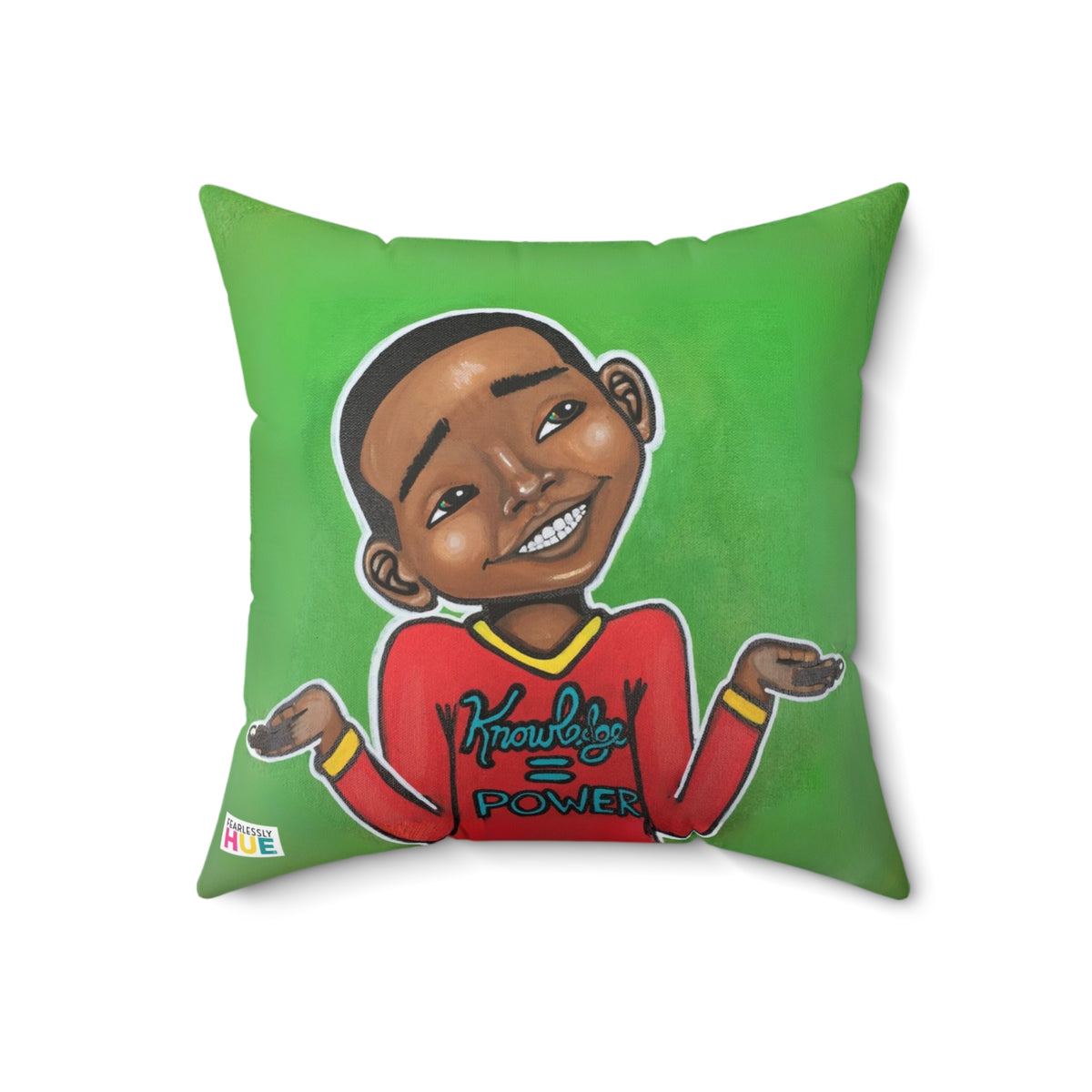 Four Kings III pillow, front.