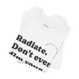 Copy of Fearlessly Hue® Radiate Adult T-shirt - Inspirational, Yellow Graphic Tee