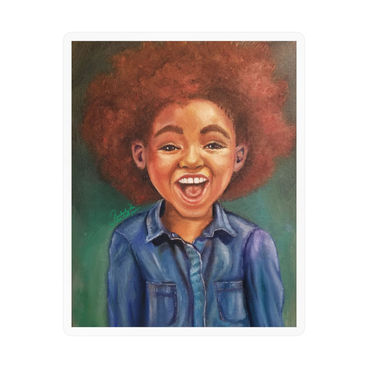Pure Joy sticker by Fearlessly Hue®, Dana Todd Pope's art.
