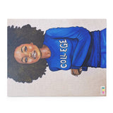 "College Blue and White" Puzzle (120 or 252-Piece)