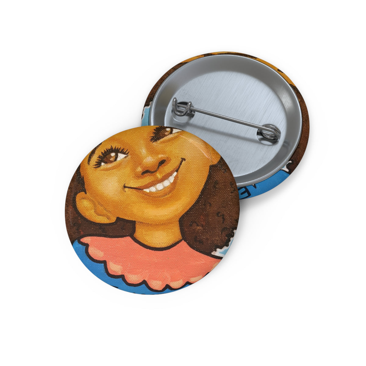 Ed = Op Girl pin button by Fearlessly Hue®, Dana Todd Pope's art.
