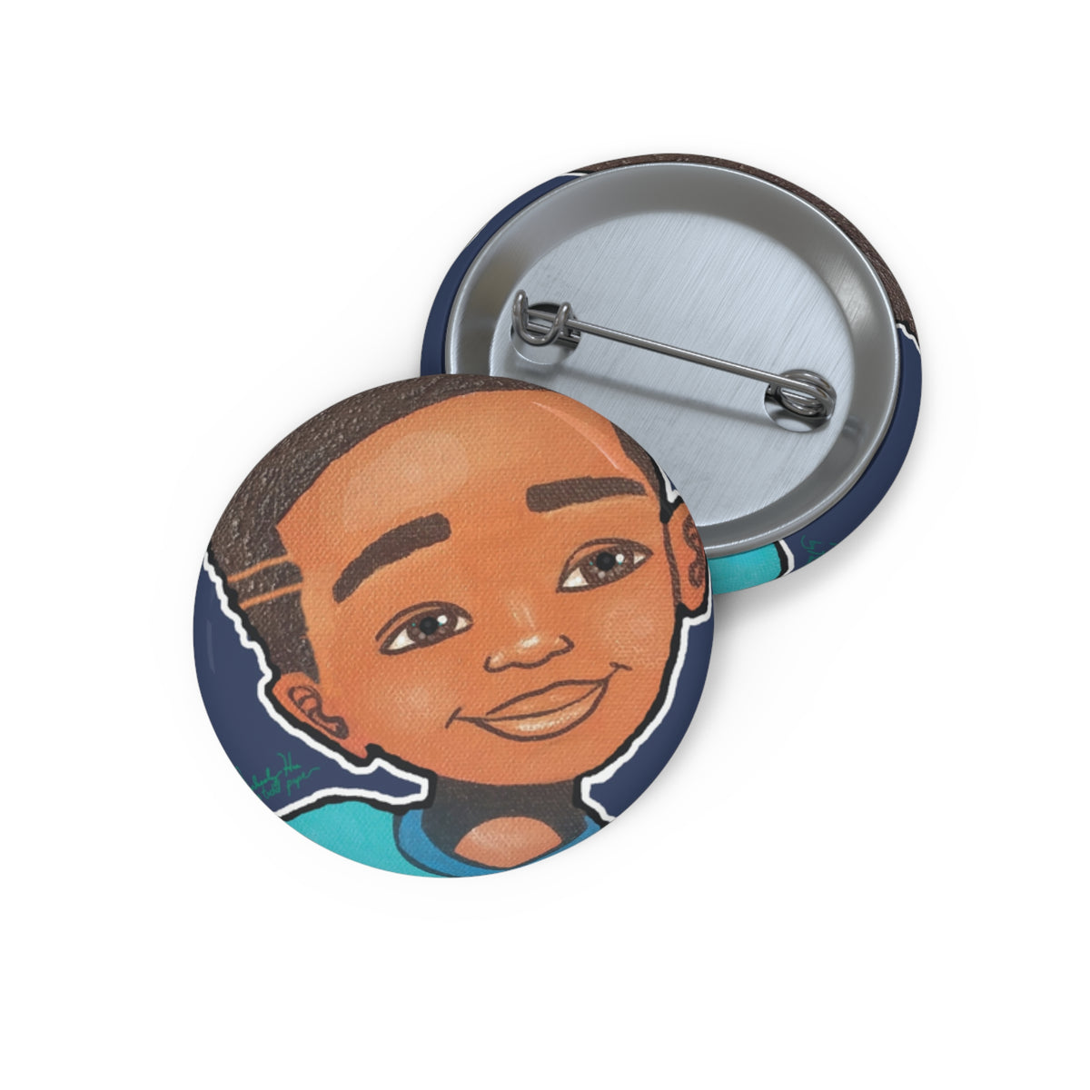 Ed = Op Boy pin button by Fearlessly Hue®, Dana Todd Pope's art.