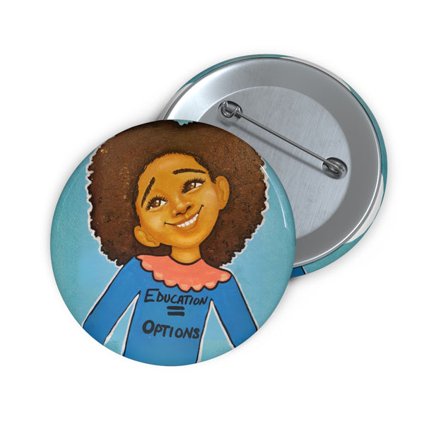 Ed = Op Girl Pin Button
