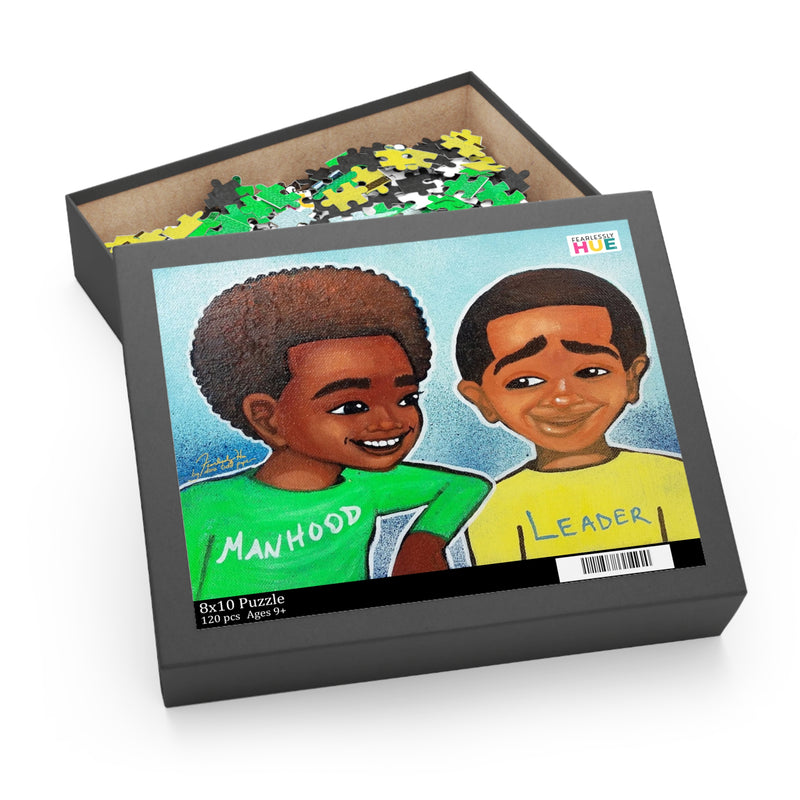 Manhood and Leadership 120-piece puzzle in its gift box.