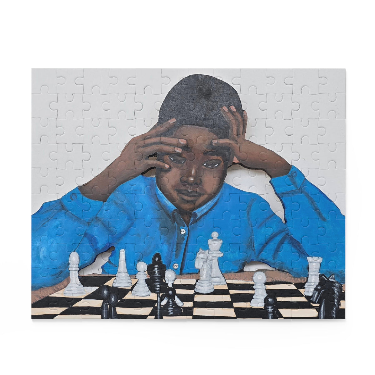 Chess Master 120-piece puzzle in its gift box.