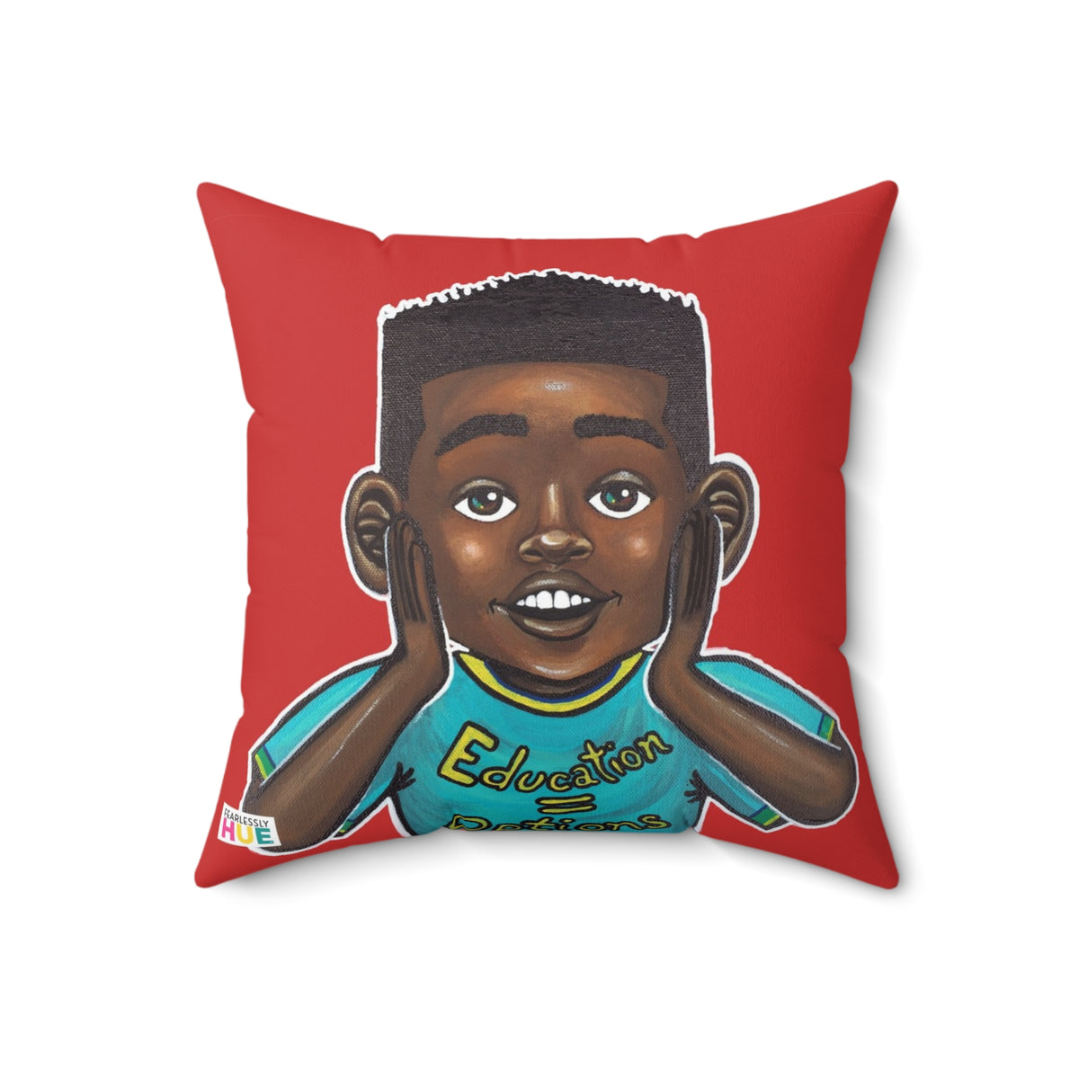 Four Kings I pillow, front.