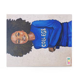 "College Blue and White" Puzzle (120 or 252-Piece)