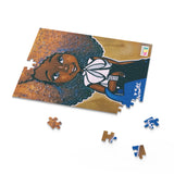 "Fashionista Blue & White" Puzzle (120 or 252-Piece)