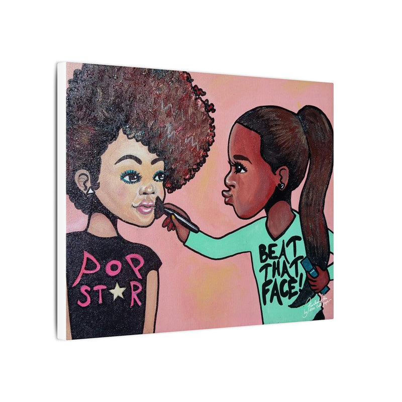 Beat That Face - 11 x 14 Canvas Print Wall Art