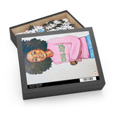 "College Pink and Green" Puzzle (120 or 252-Piece)
