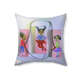 "Jumping to Heights" Pillow