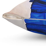 "College Blue and White" Pillow