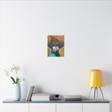 [DRAFT CANVAS] "Fashionista" Pink and Green Stretched Canvas Print