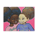 My BFF is Smart Too - 11 x 14 Canvas Print Wall Art