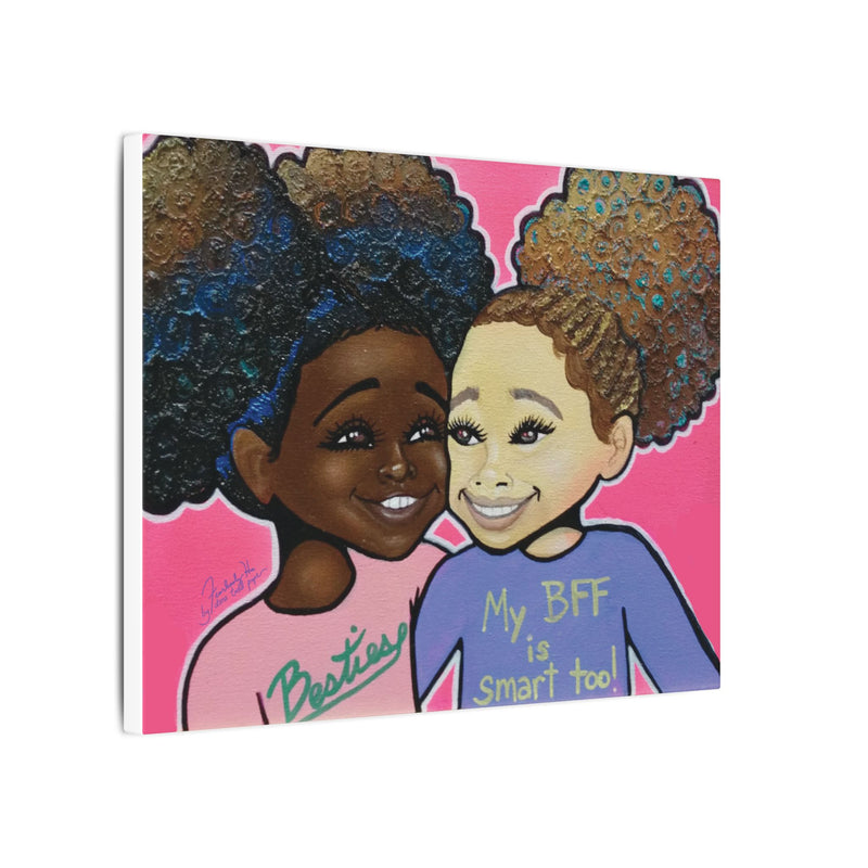 Besties - 14 x 11 Canvas Print Wall Art