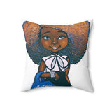 "Fashionista Blu and White" Pillow