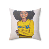 "College Blue and Gold" Pillow