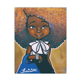 Fashionista Canvas Print (Blue & White) – Fearlessly Hue