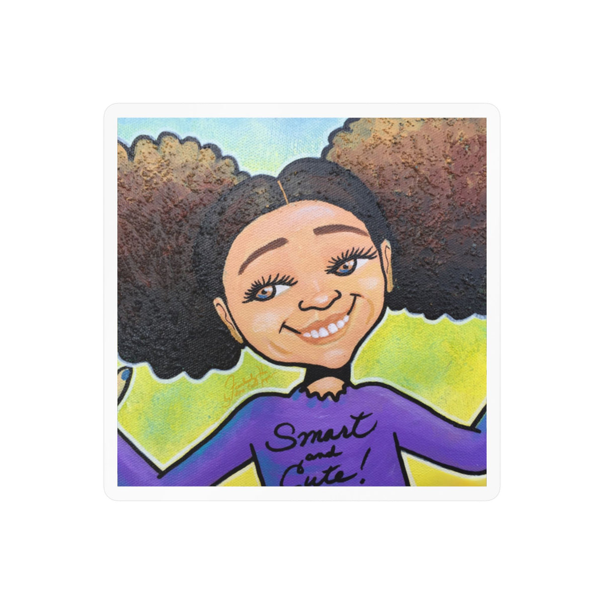 Self Assured sticker by Fearlessly Hue®, Dana Todd Pope's art.