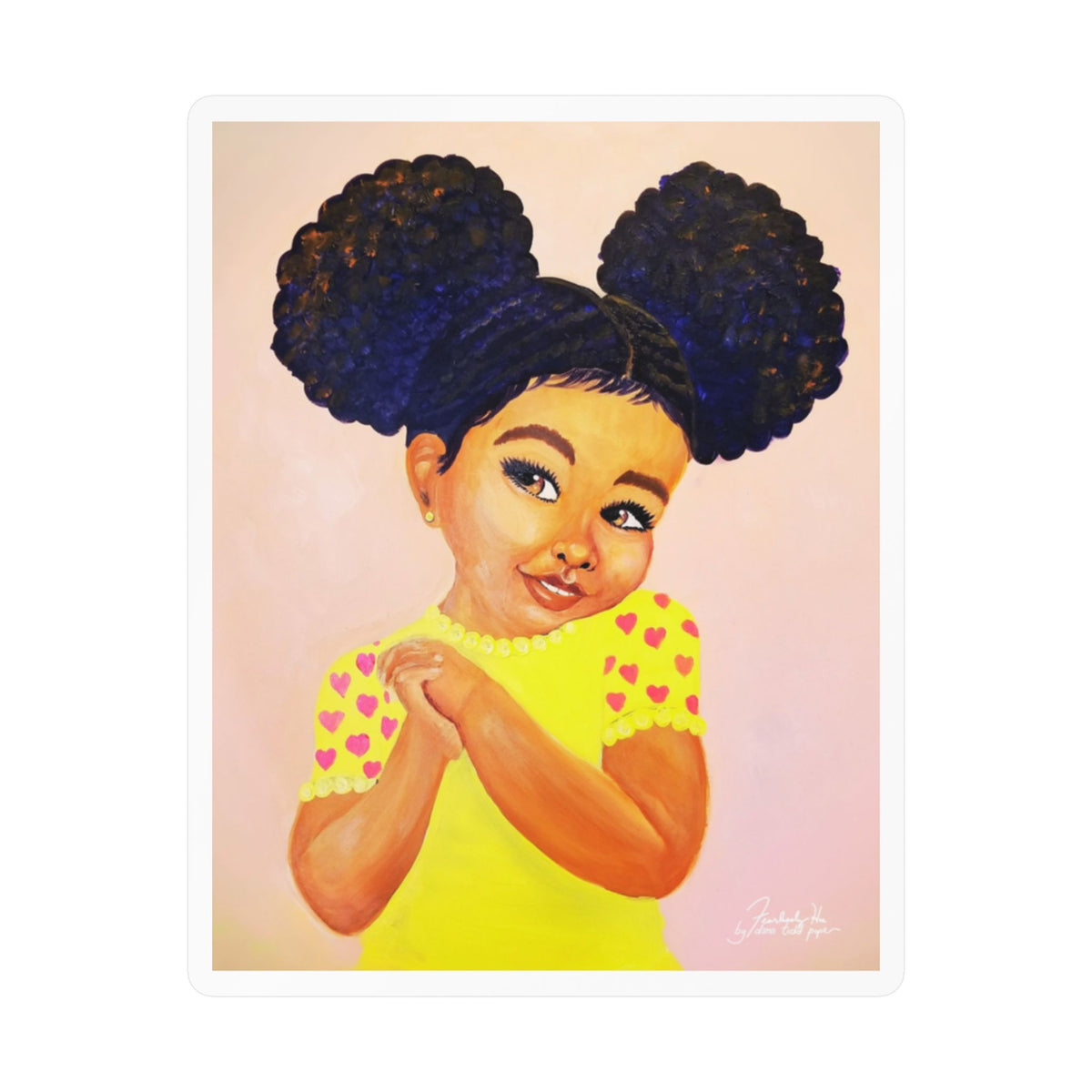 Precious sticker by Fearlessly Hue®, Dana Todd Pope's art.