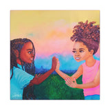 Clap Pat - 12 x 12 Canvas Print Wall Art