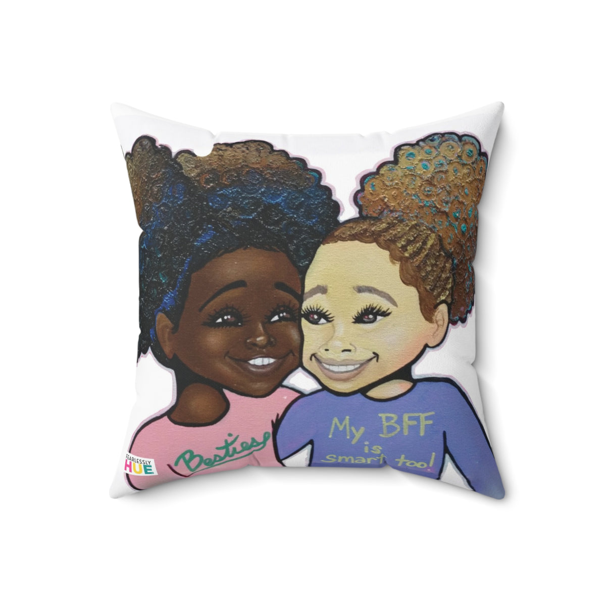 My BFF is Smart too pillow, front.