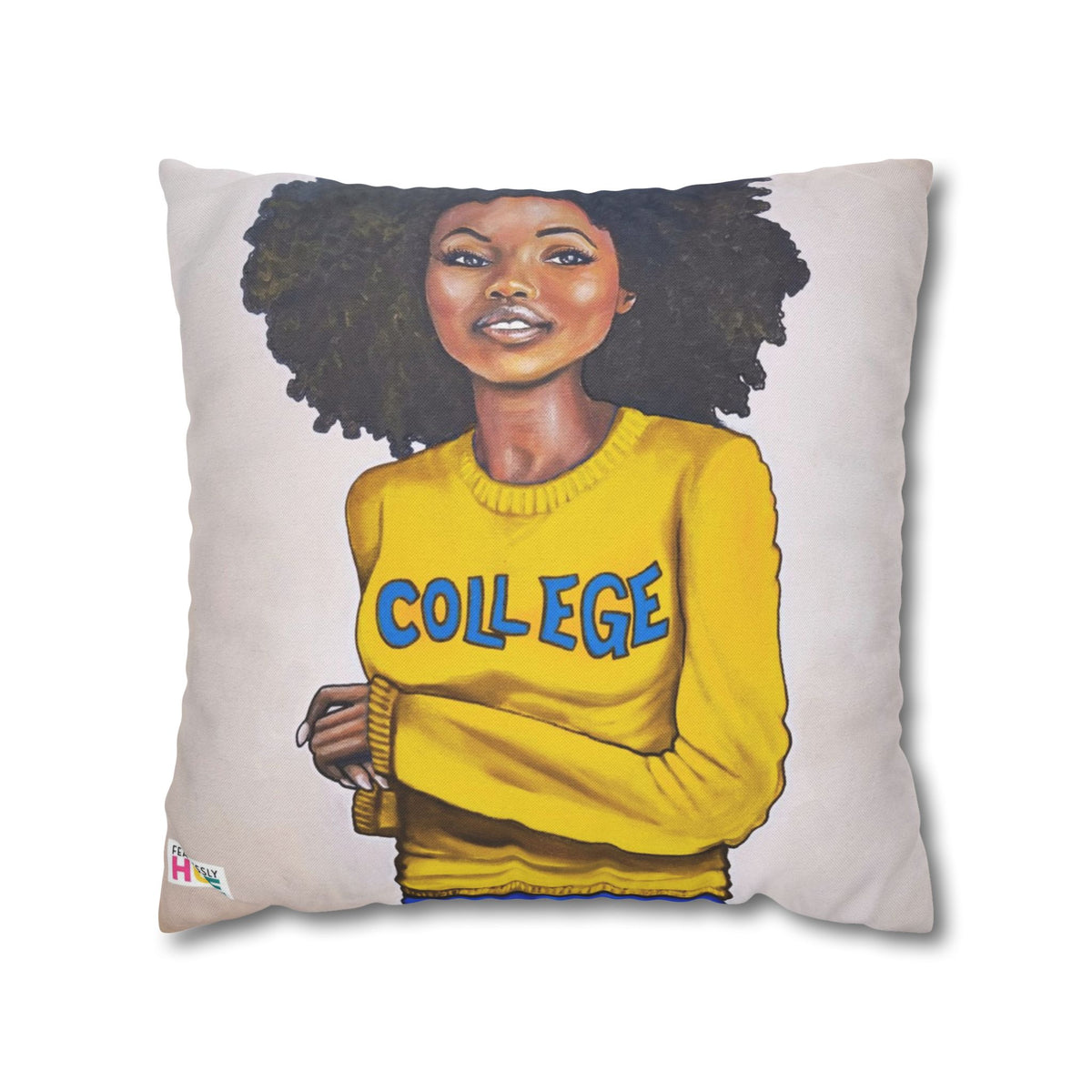 "College Blue and Gold" Pillow Case