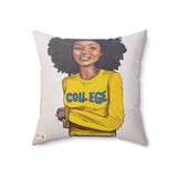 "College Blue and Gold" Pillow