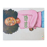 "College Pink and Green" Puzzle (120 or 252-Piece)