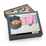 "College Pink and Green" Puzzle (120 or 252-Piece)