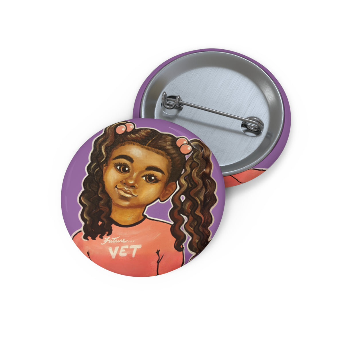 Lil Vet Too Pin Button