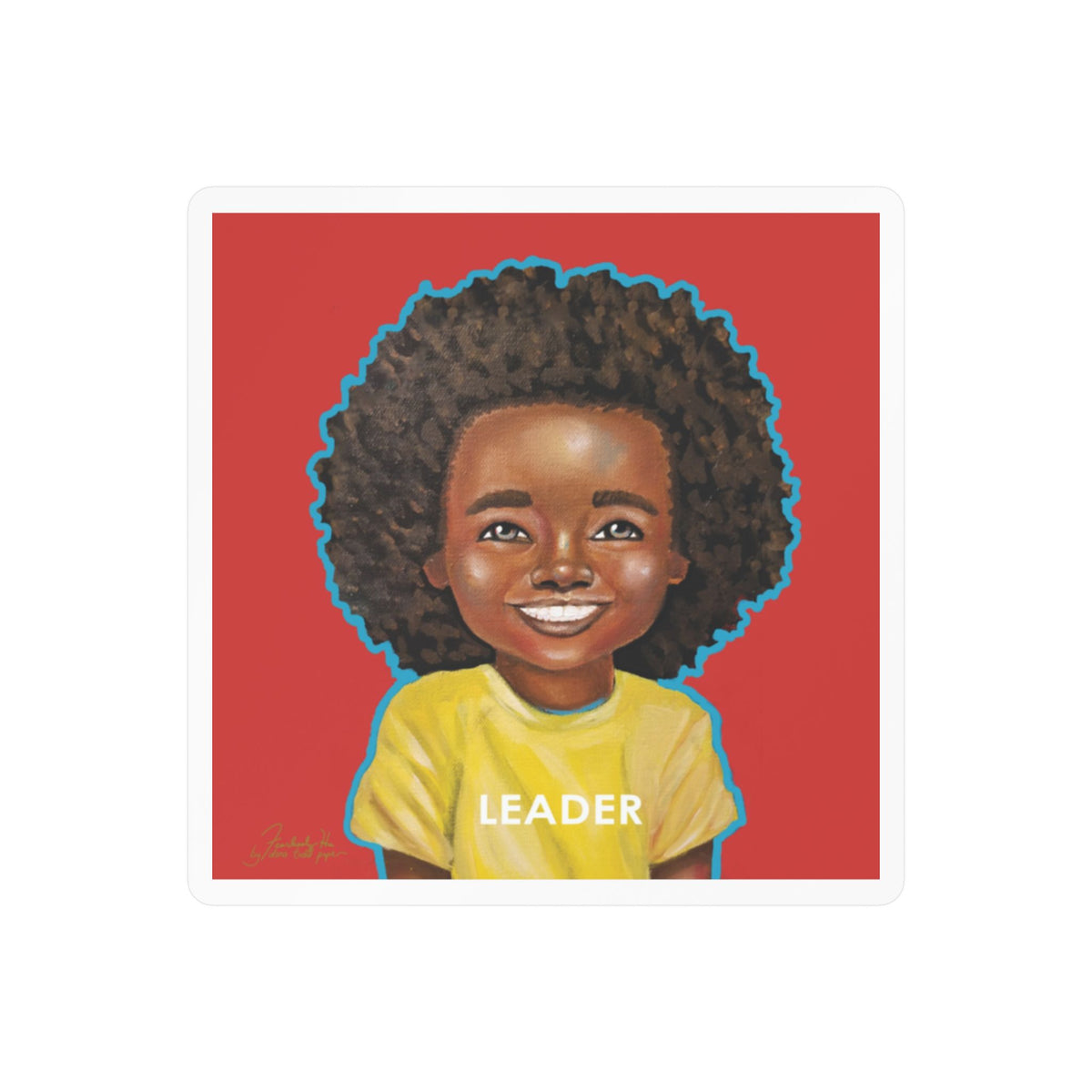 All Smiles sticker by Fearlessly Hue®, Dana Todd Pope's art.